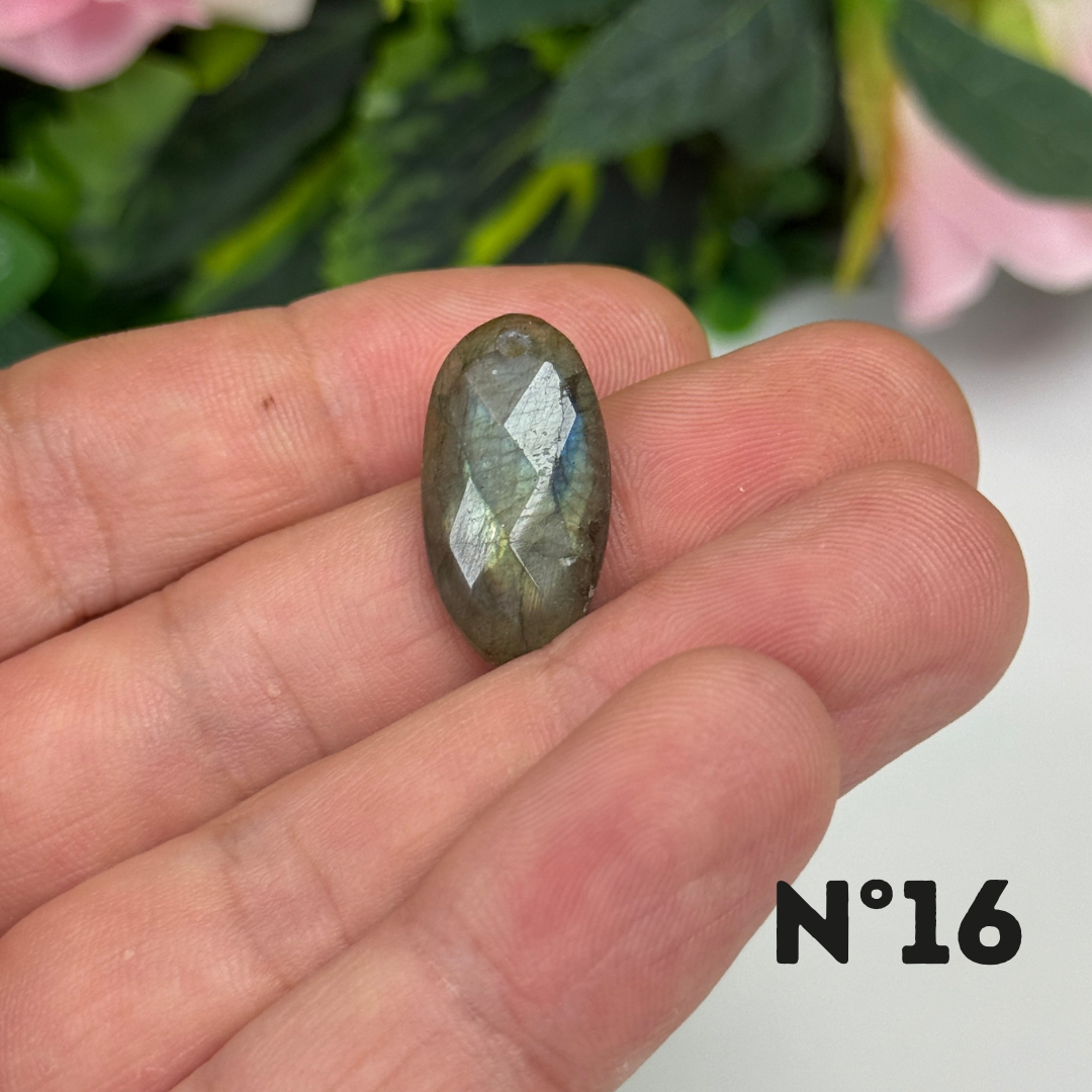 Pendentifs Labradorite Facettée Multi fire 5A