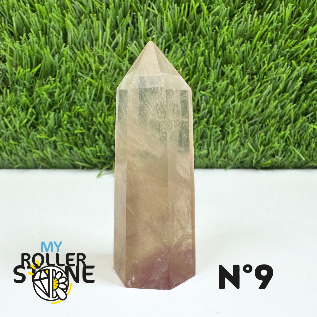 Pointes Pierre Fluorite Arc-en-Ciel Pastel