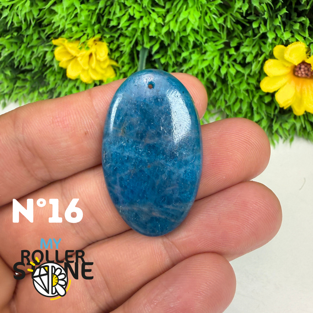 Pendentif Apatite bleue 3A