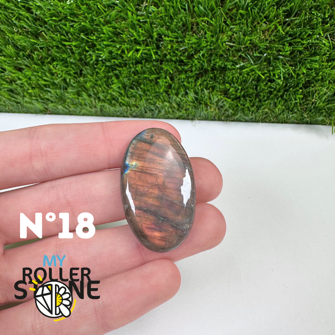 Pendentif Percé Labradorite Multi Fire 5A