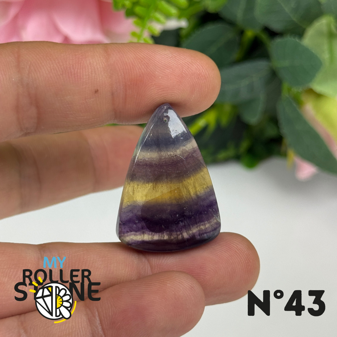 Pendentif percé Fluorite 5A