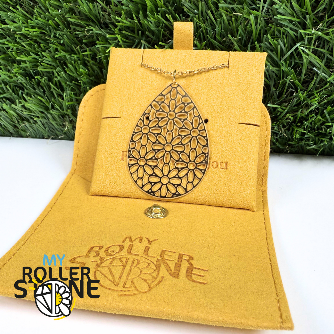 Pendentif Motif Floral Acier Inoxydable