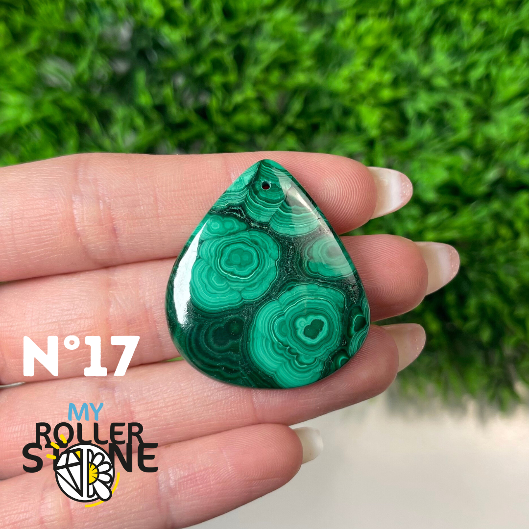 Pendentif Malachite 5A percé