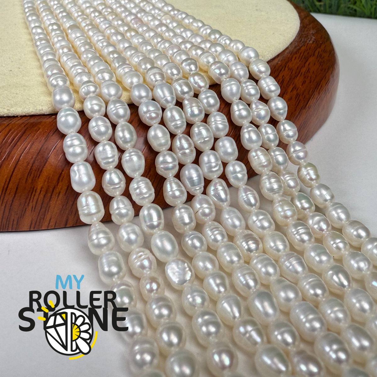 Perles d'eau douce naturelles de 4-4,5 mm