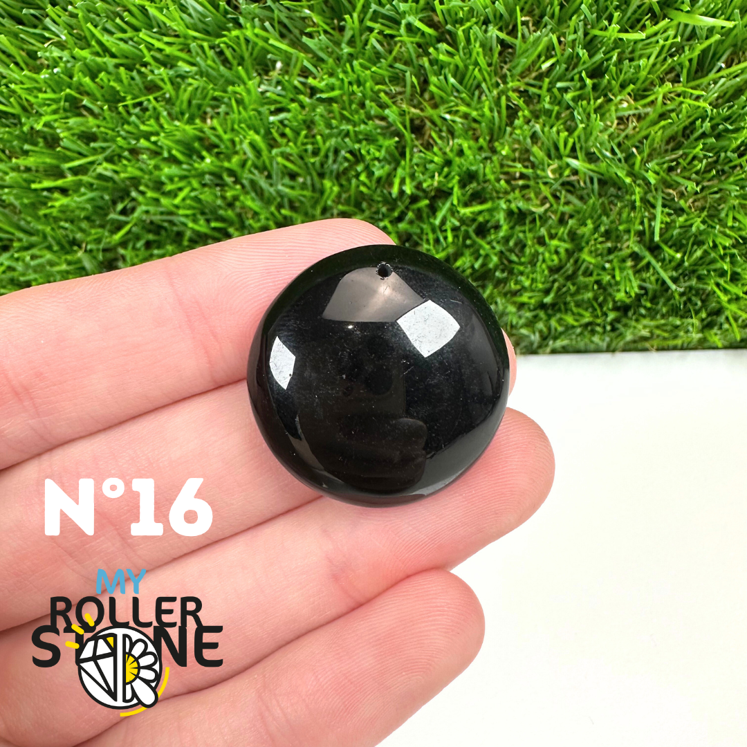 Pendentif Percé Tourmaline Noire