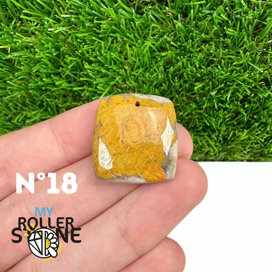 Pendentif Jaspe Bumblebee Néo 5A Percé