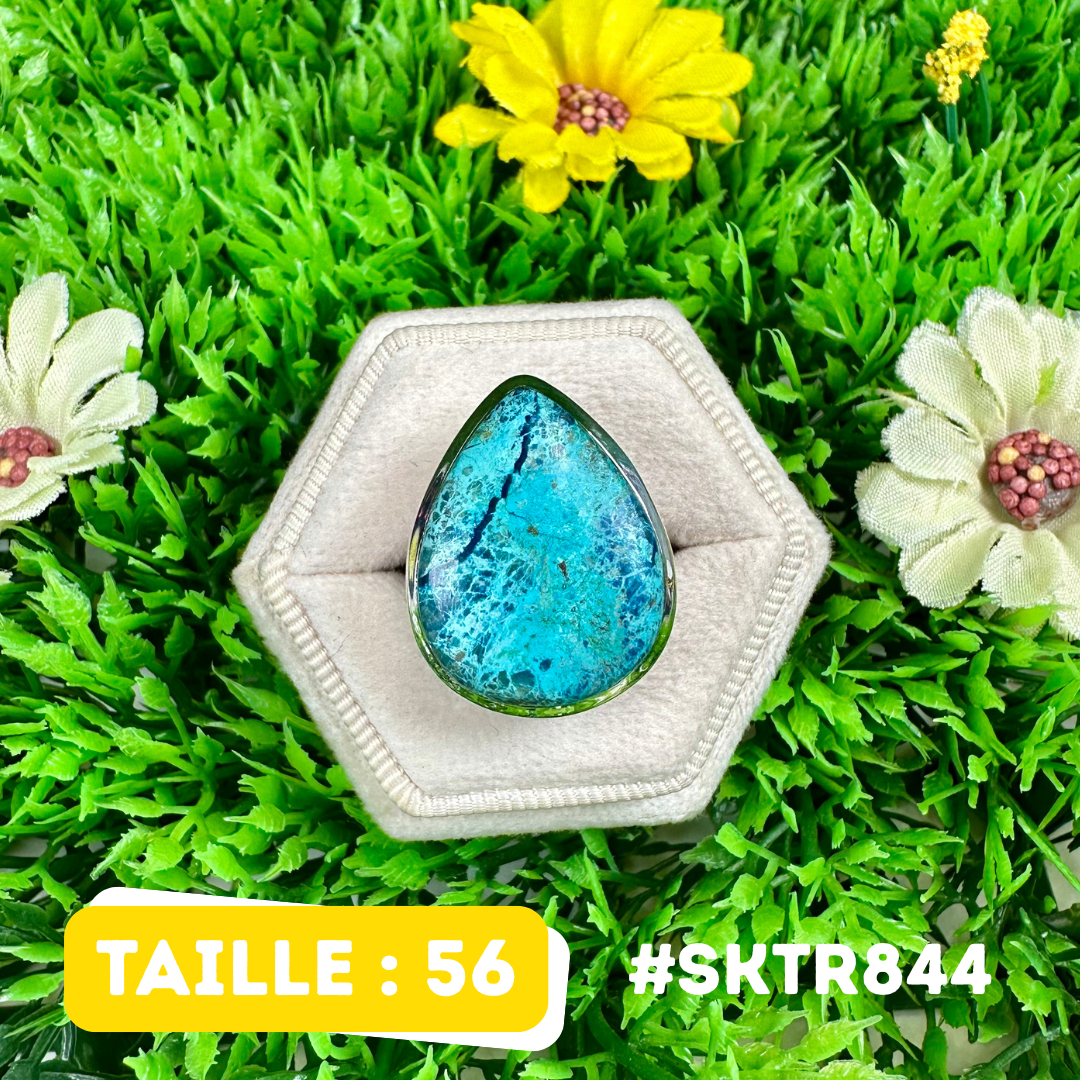 Bague Shattuckite Argent 925 #SKTR844