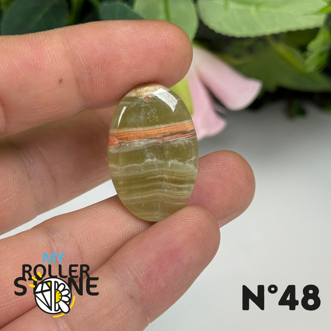 Pendentif Calcite Verte 5A Percé