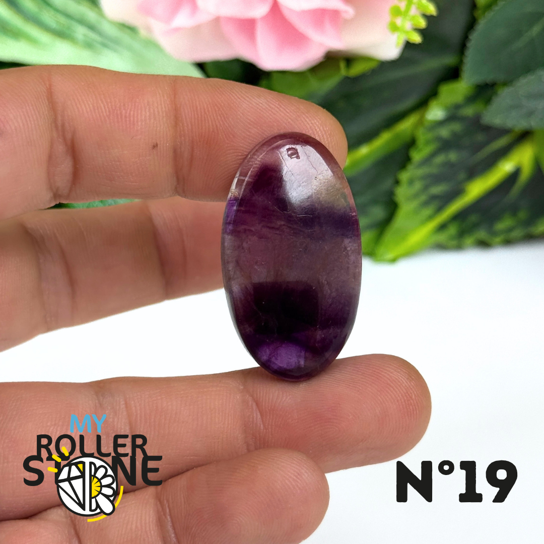 Pendentif percé Fluorite Arc-en-Ciel 5A