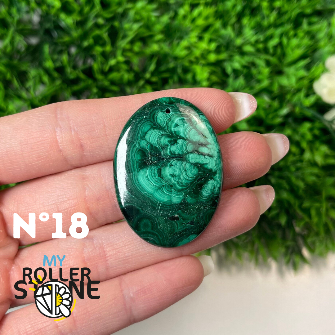 Pendentif Malachite 5A percé