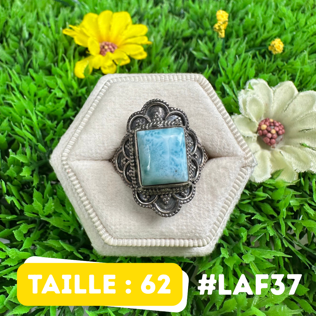 Bague Argent 925 Larimar #LAF37