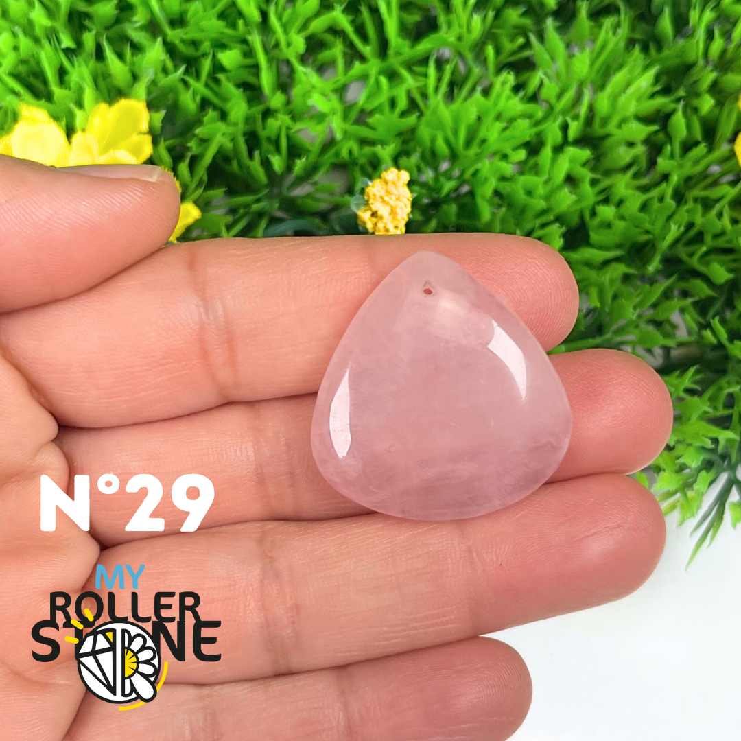 Pendentif Quartz rose percé