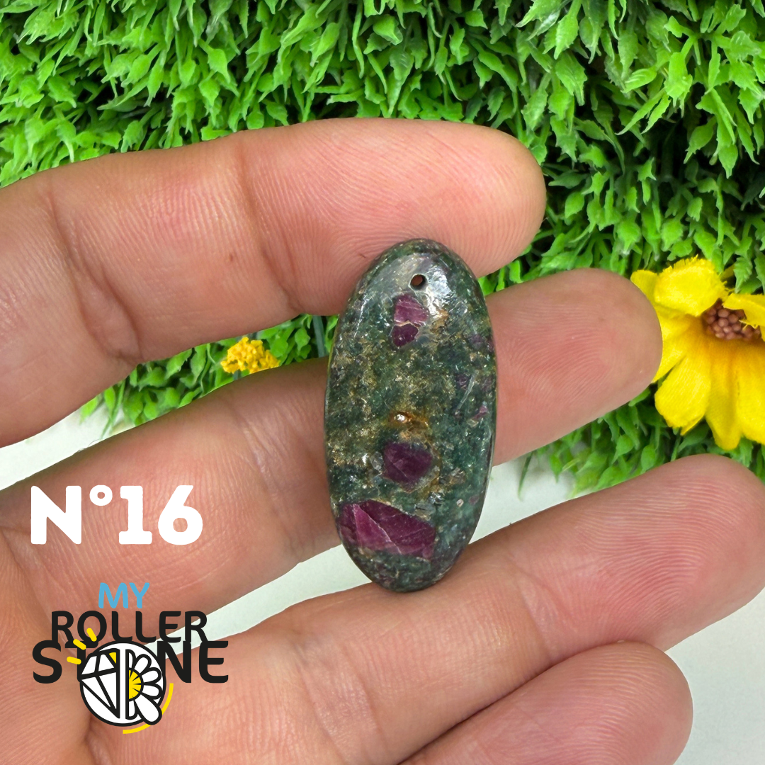 Pendentif percé Ruby Fushiste 5A