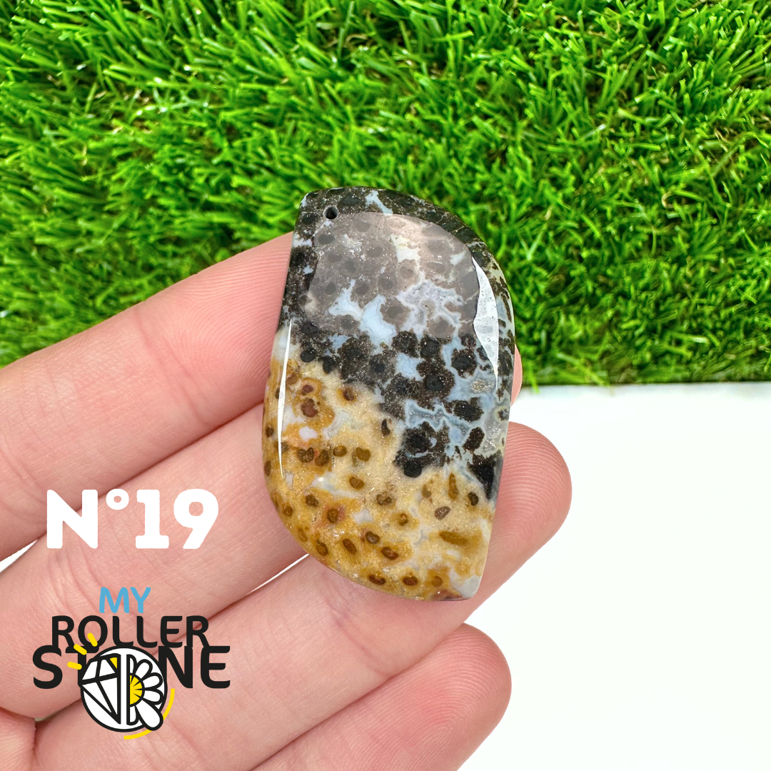 Pendentif Agate Racine de Palmier