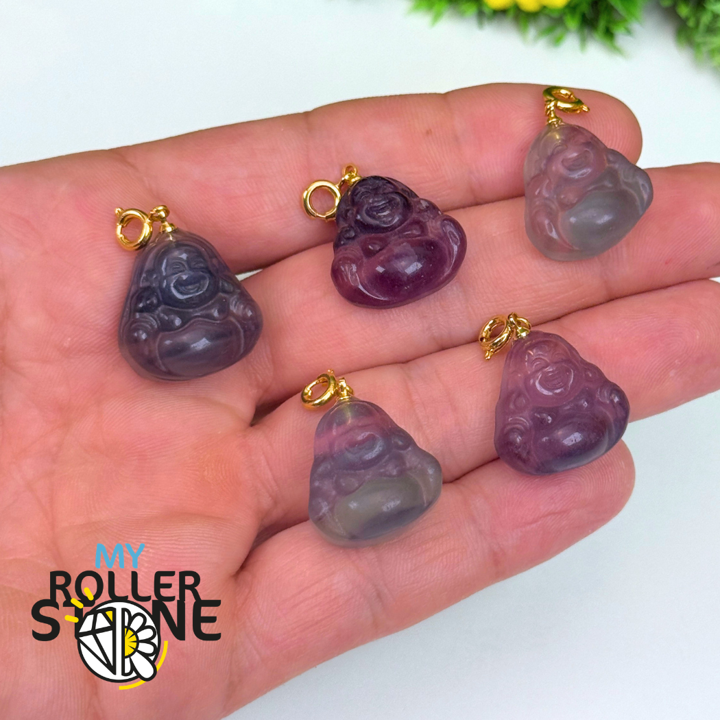 Pendentif bouddha fluorite