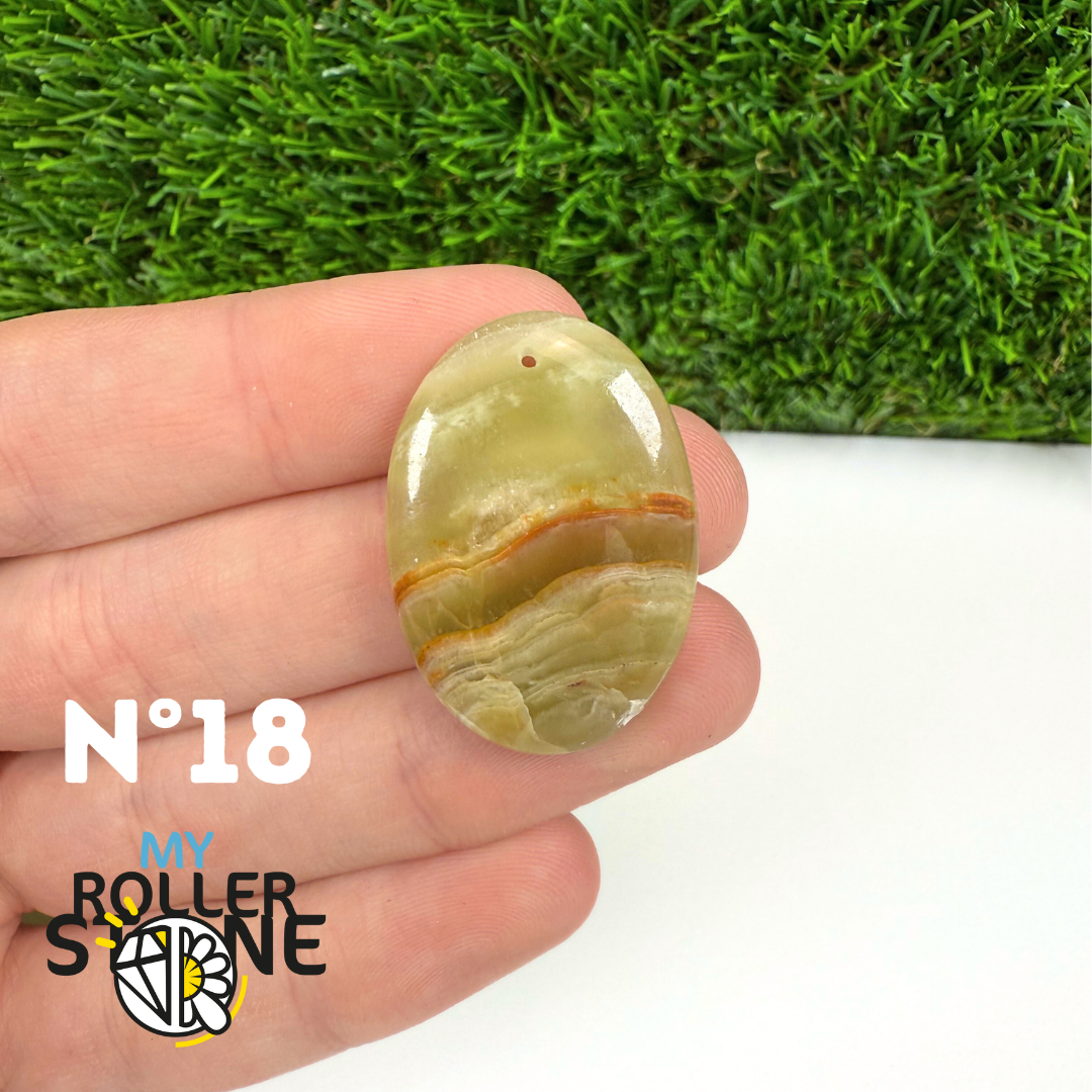 Pendentif Calcite Verte 5A Percé