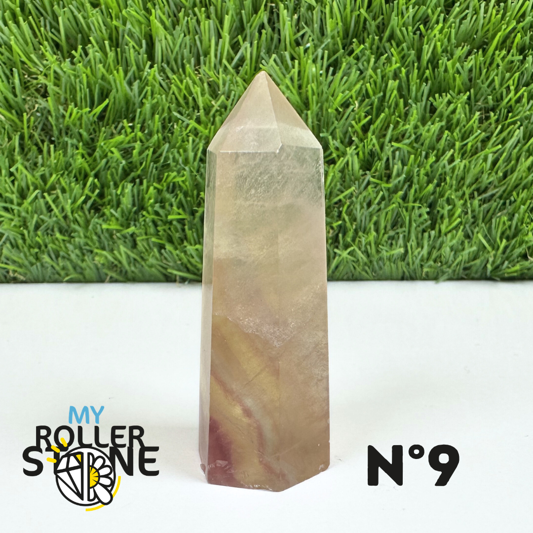 Pointes Pierre Fluorite Arc-en-Ciel Pastel