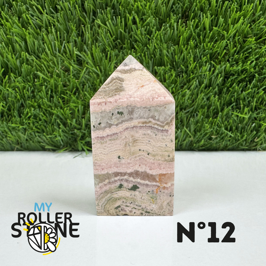 Pointes Pierre Rectangulaire Rhodochrosite