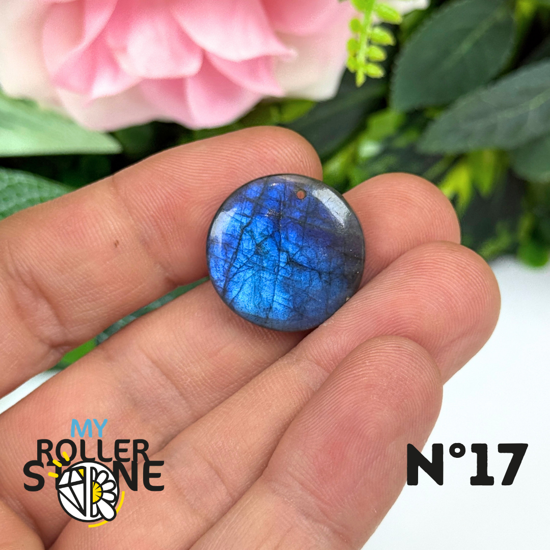 Pendentif Labradorite Blue fire percé 5A