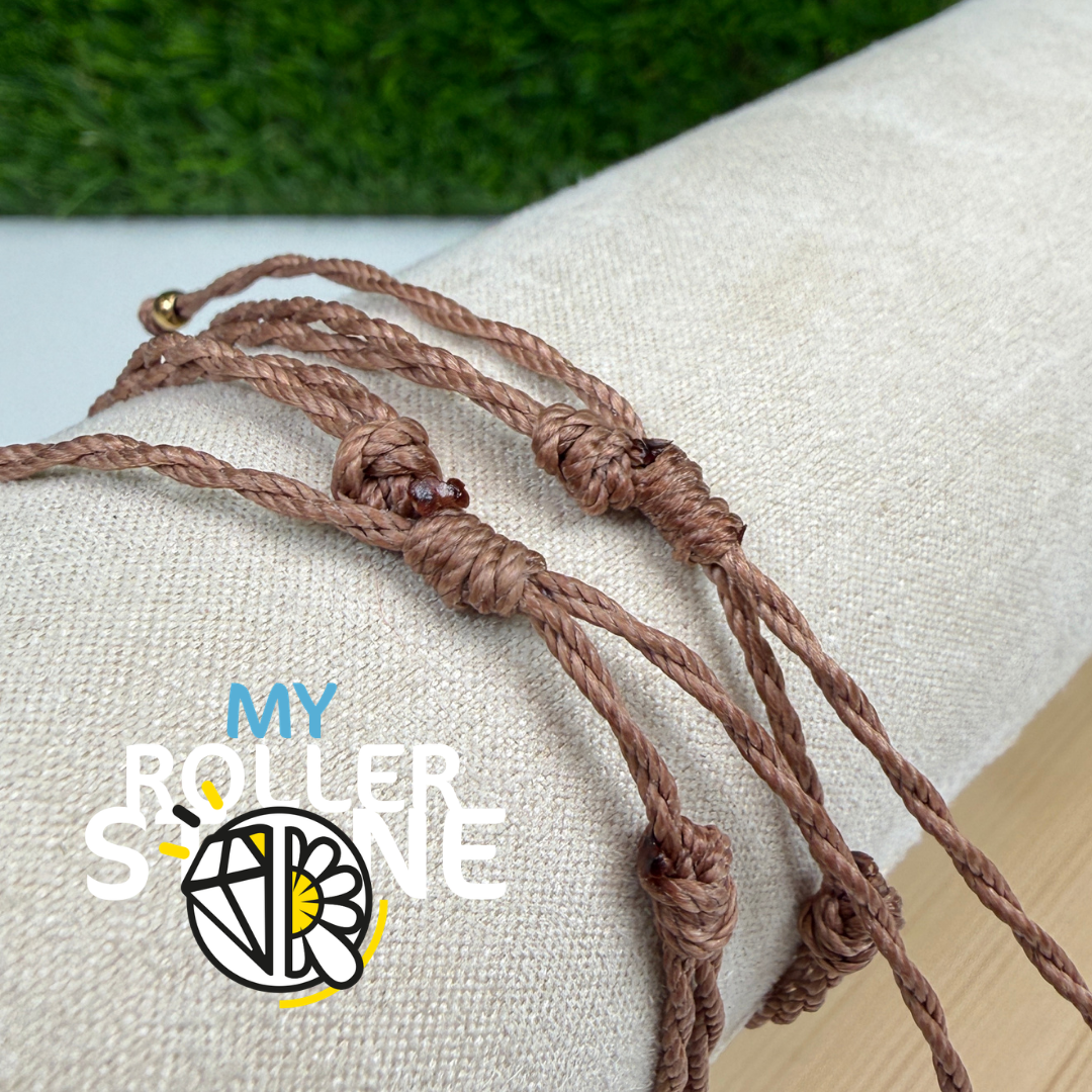 Bracelet Oeil Turc Cordon Ciré Acier inoxydable