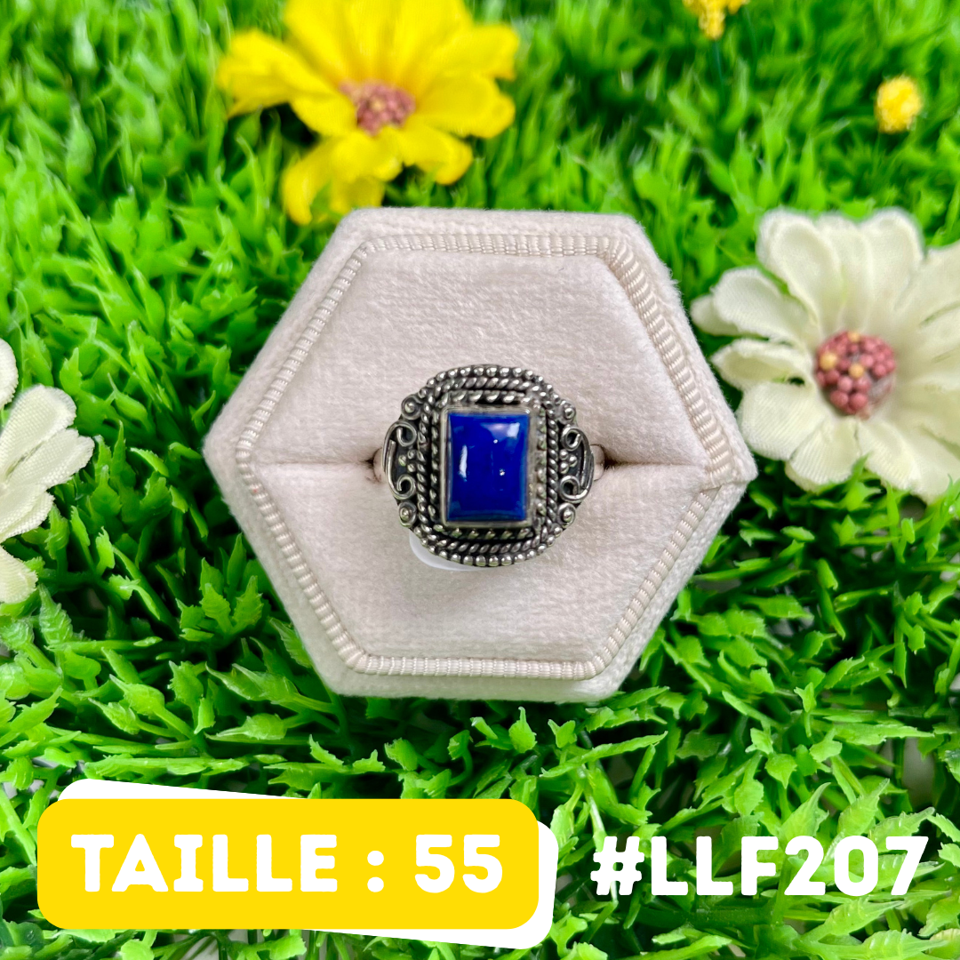 Bague Argent 925 Lapis Lazuli #LLF207