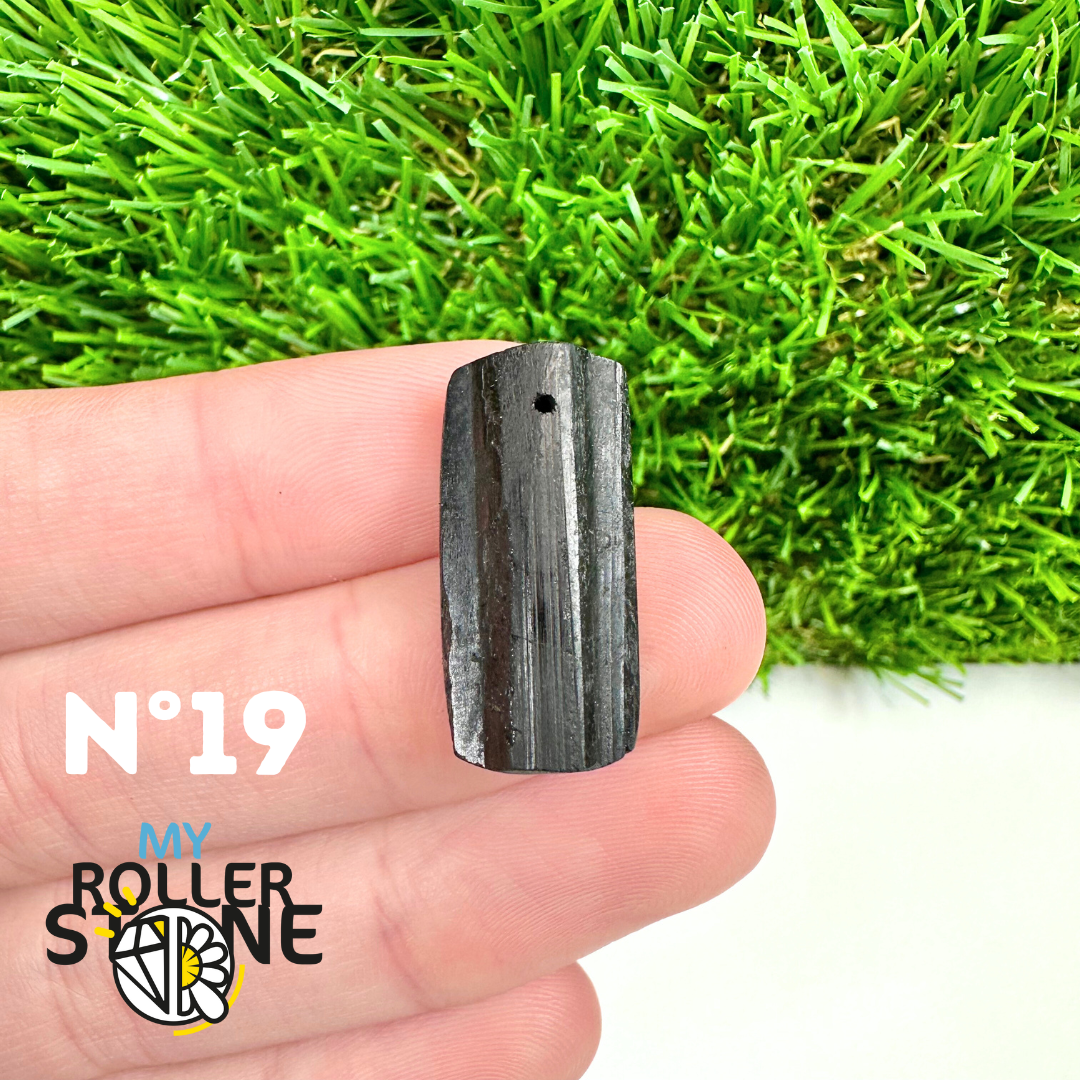 Pendentif Perce Tourmaline Noire 5A