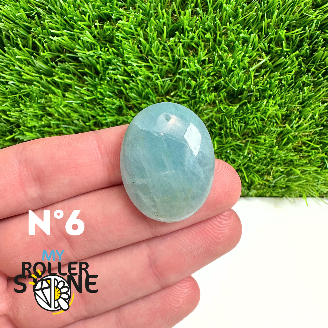 Pendentif Percé Aigue marine 5A