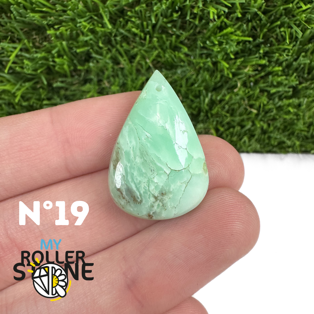 Pendentif Chrysoprase Percé