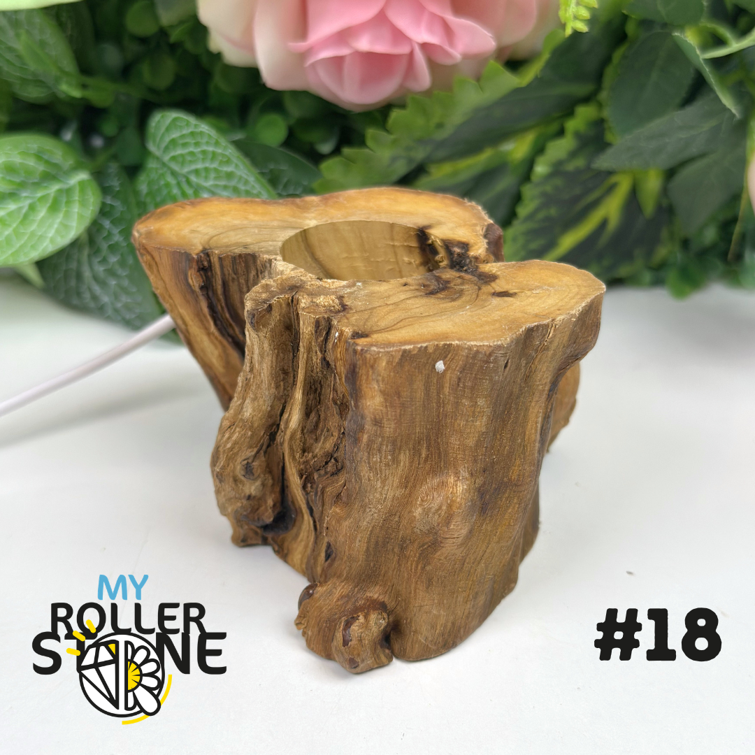 Support en bois LED pour sphère