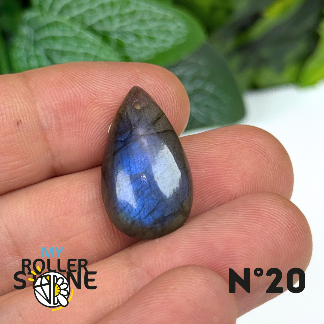 Pendentif Labradorite Blue fire percé 7A