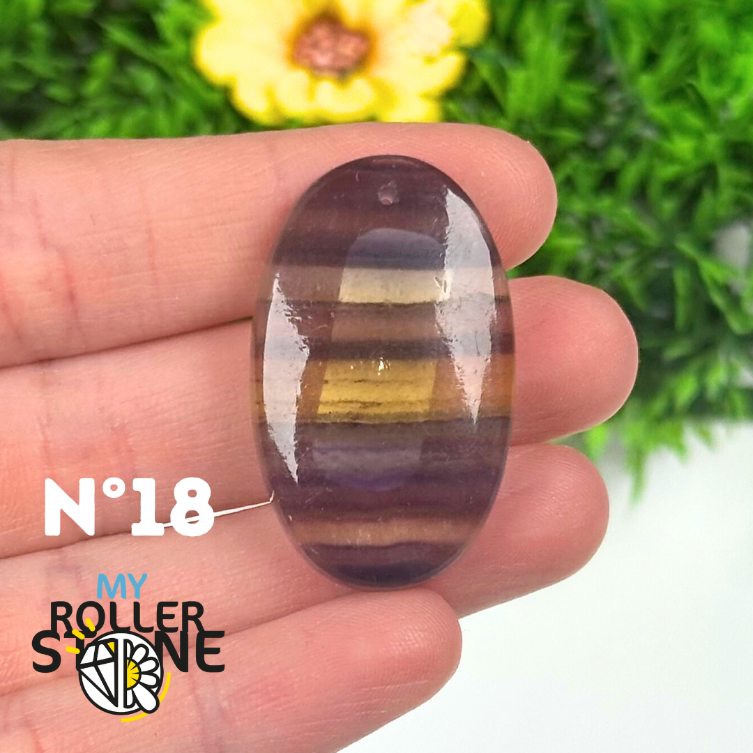 Pendentif percé Fluorite 5A