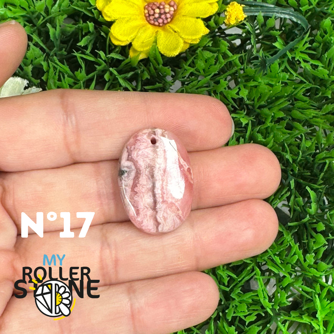 Pendentif Percé Rhodochrosite