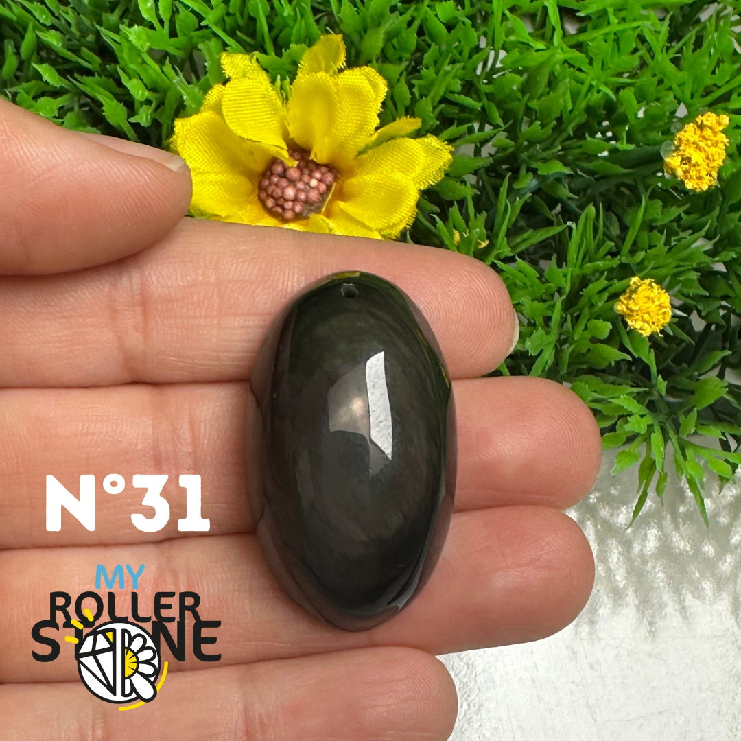 Pendentif Obsidienne Arc-en-Ciel 5A (Oeil céleste)