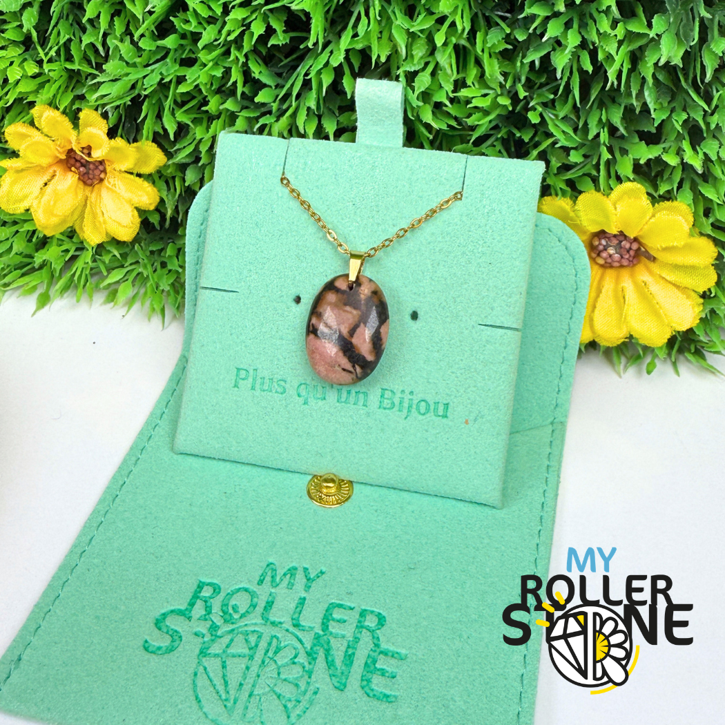 Pendentif Rhodonite Ovale