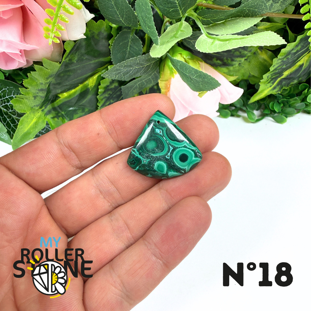 Pendentif Malachite Percé 5A