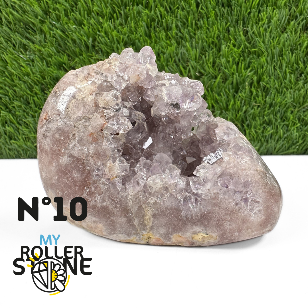 Géode Améthyste Rose du Brésil #10