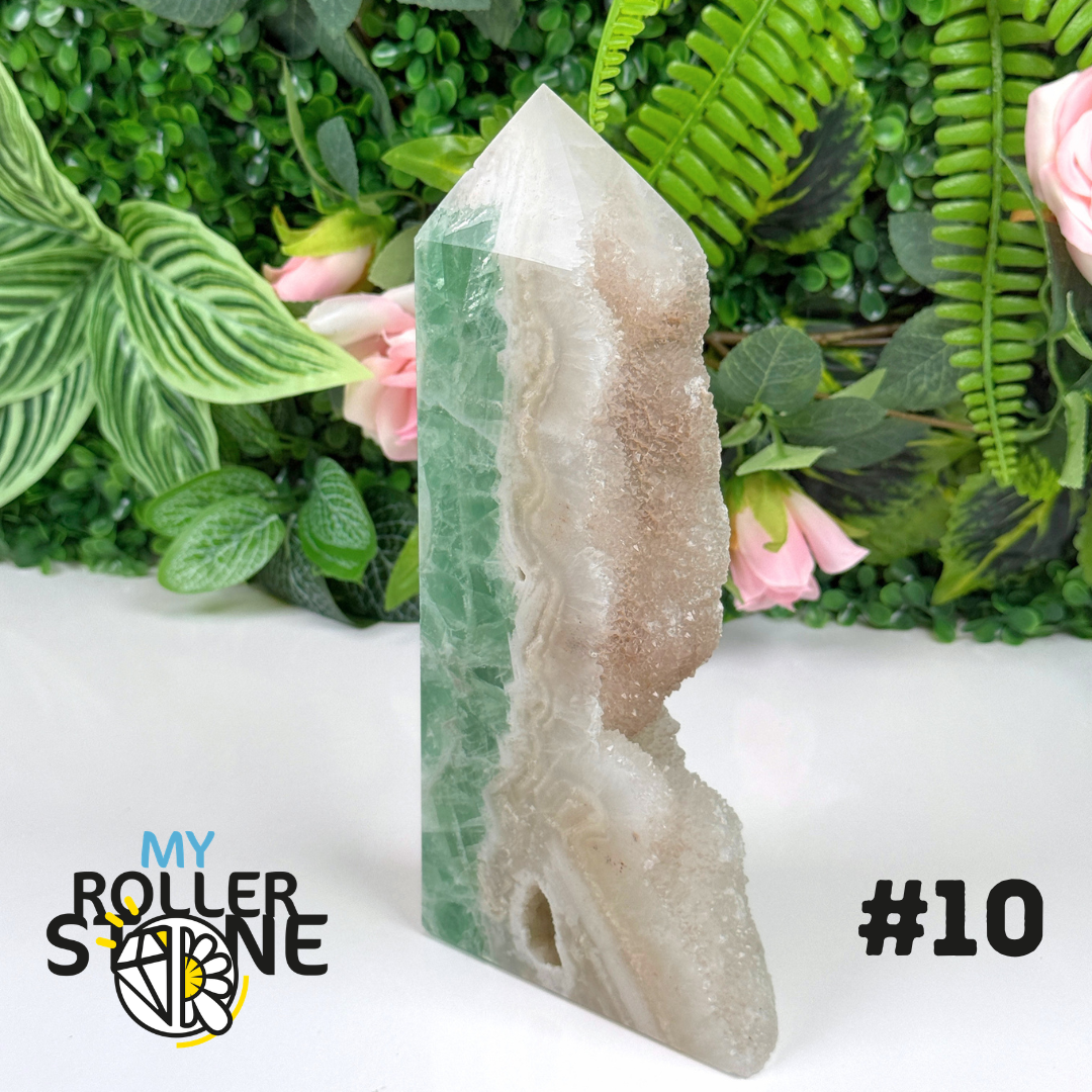 Pointe brute de Fluorite verte