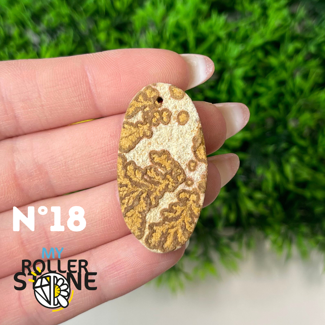 Pendentif Fossil dentritique 5A percé