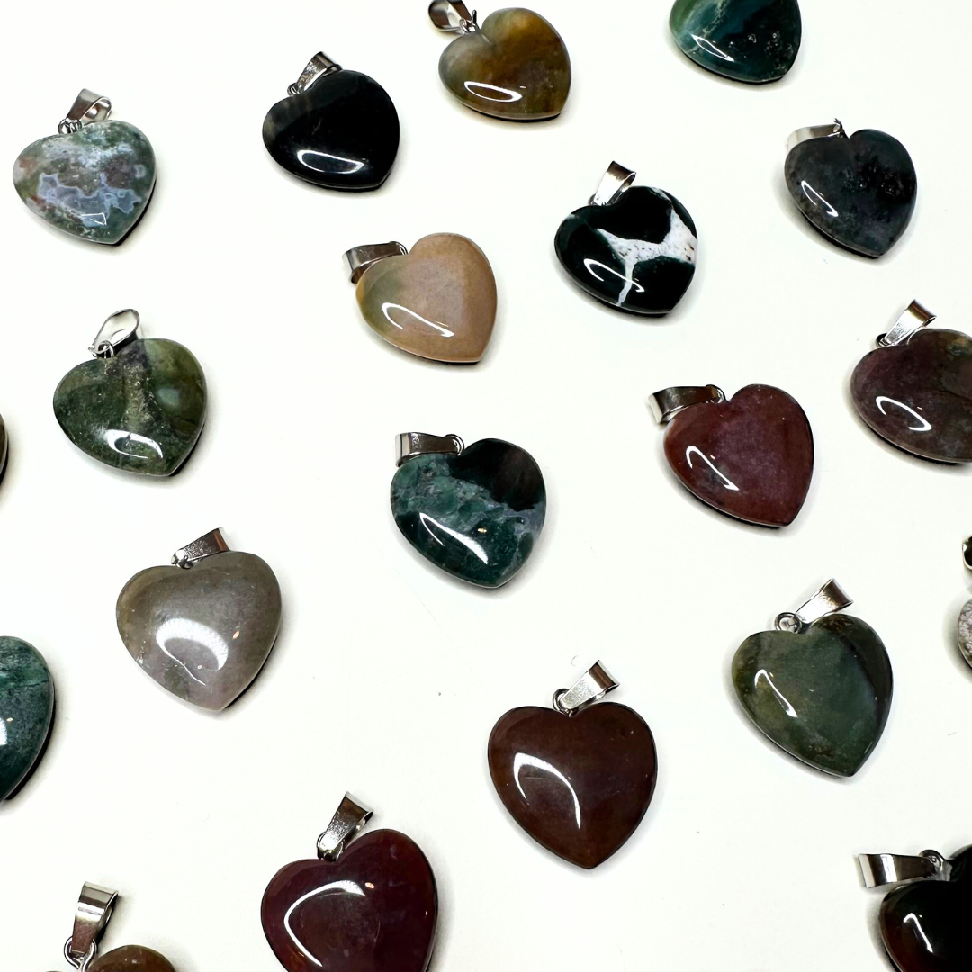 Pendentifs coeur plat (10 variantes)