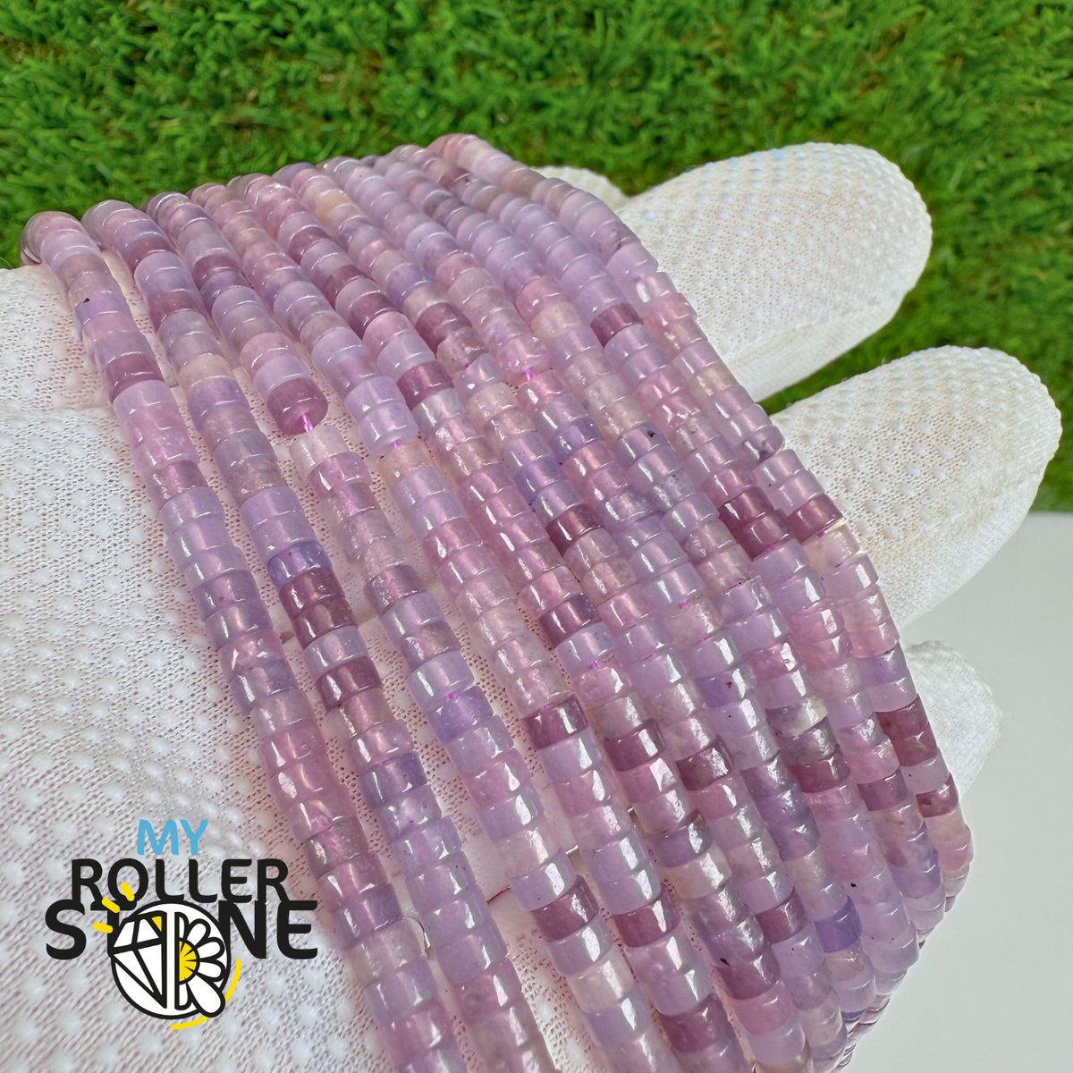 Perle Heishi Lépidolite Brésil