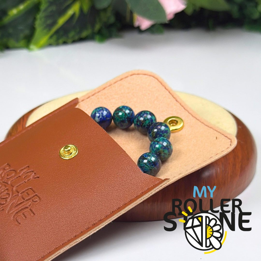 Bracelet en Azurite Chrysocolle 7A