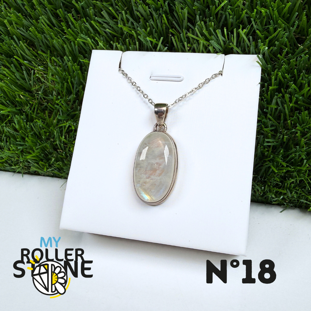 Pendentif Pierre de Lune Argent #18
