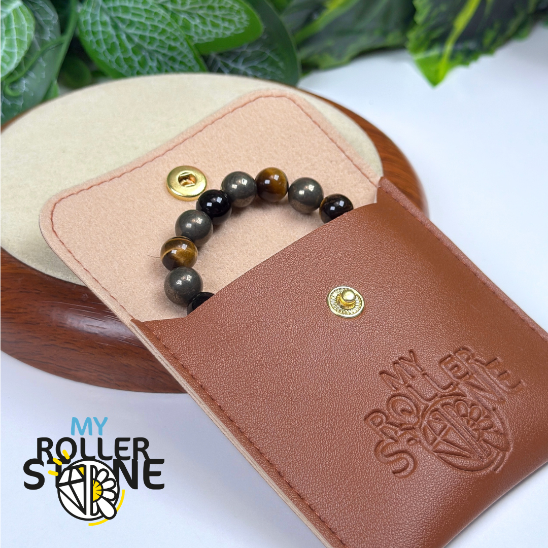 Bracelet Chemin de Vie 8 – Pyrite, Œil de tigre & Obsidienne noire