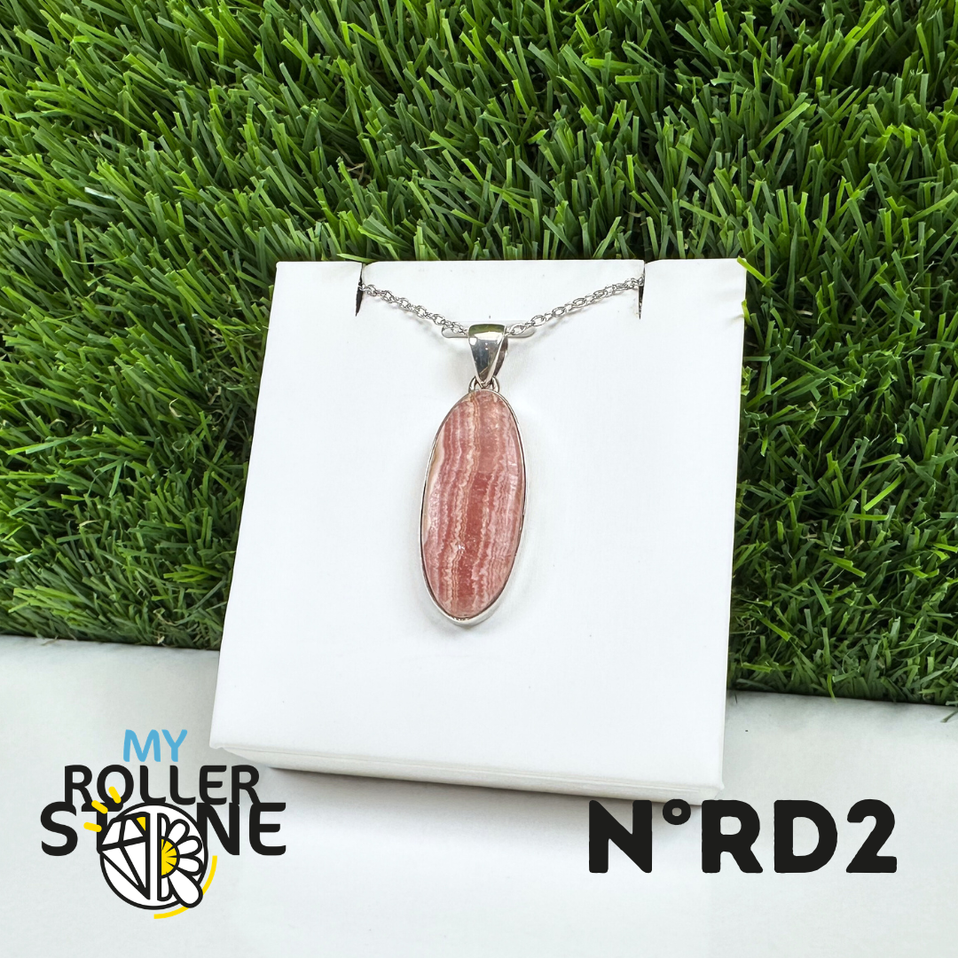 Pendentif Argent Rhodochrosite #2