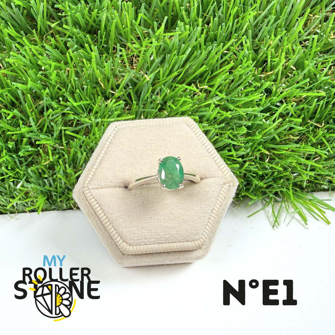 Bague Émeraude Argent 925 #1