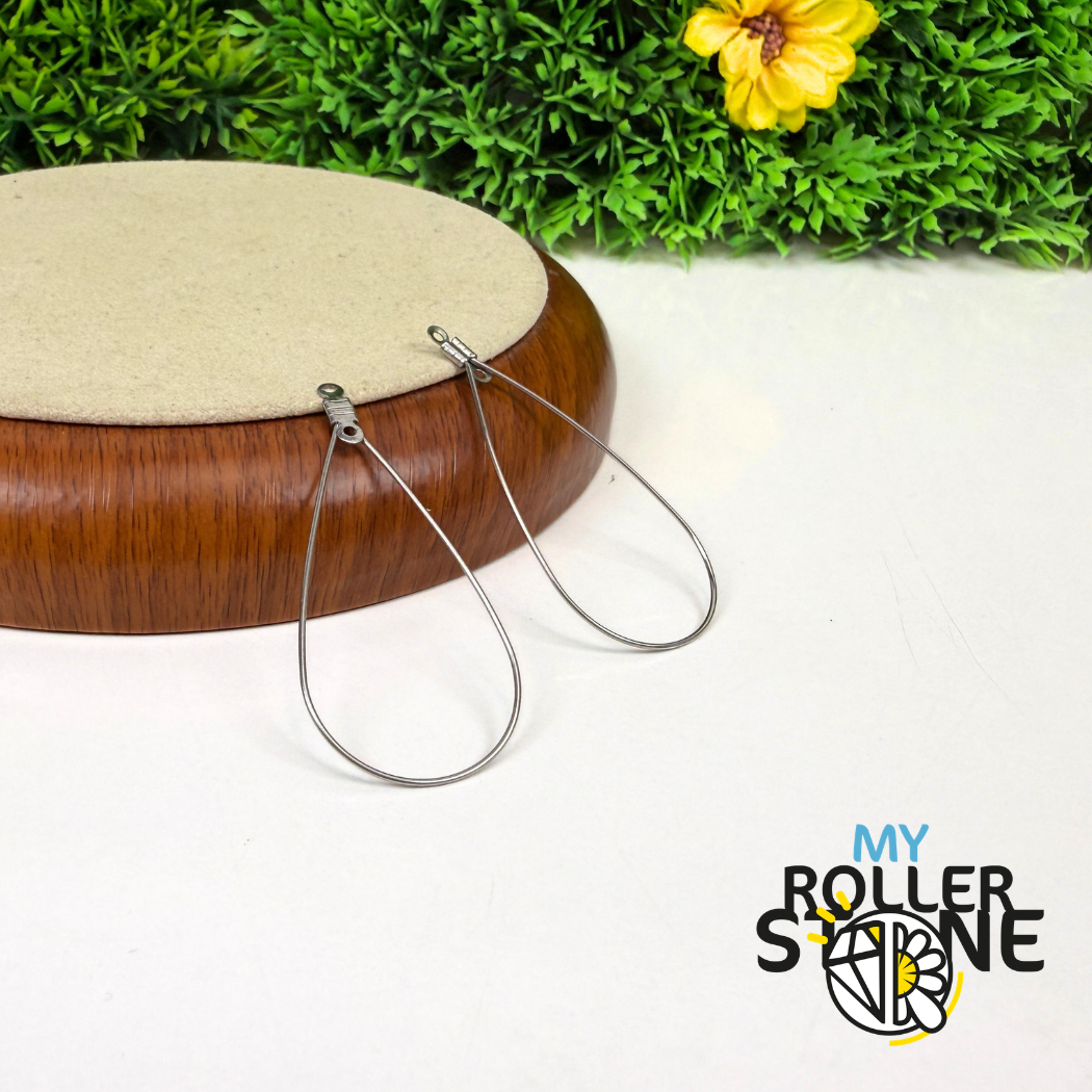 Apprêts pour boucles d'oreilles créoles, forme goutte