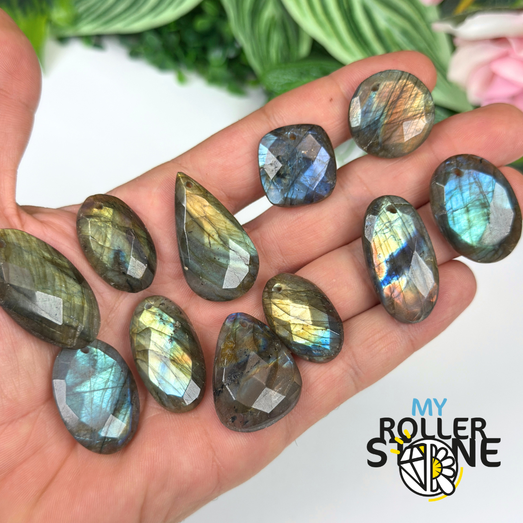 Pendentifs Labradorite Facettée 5A