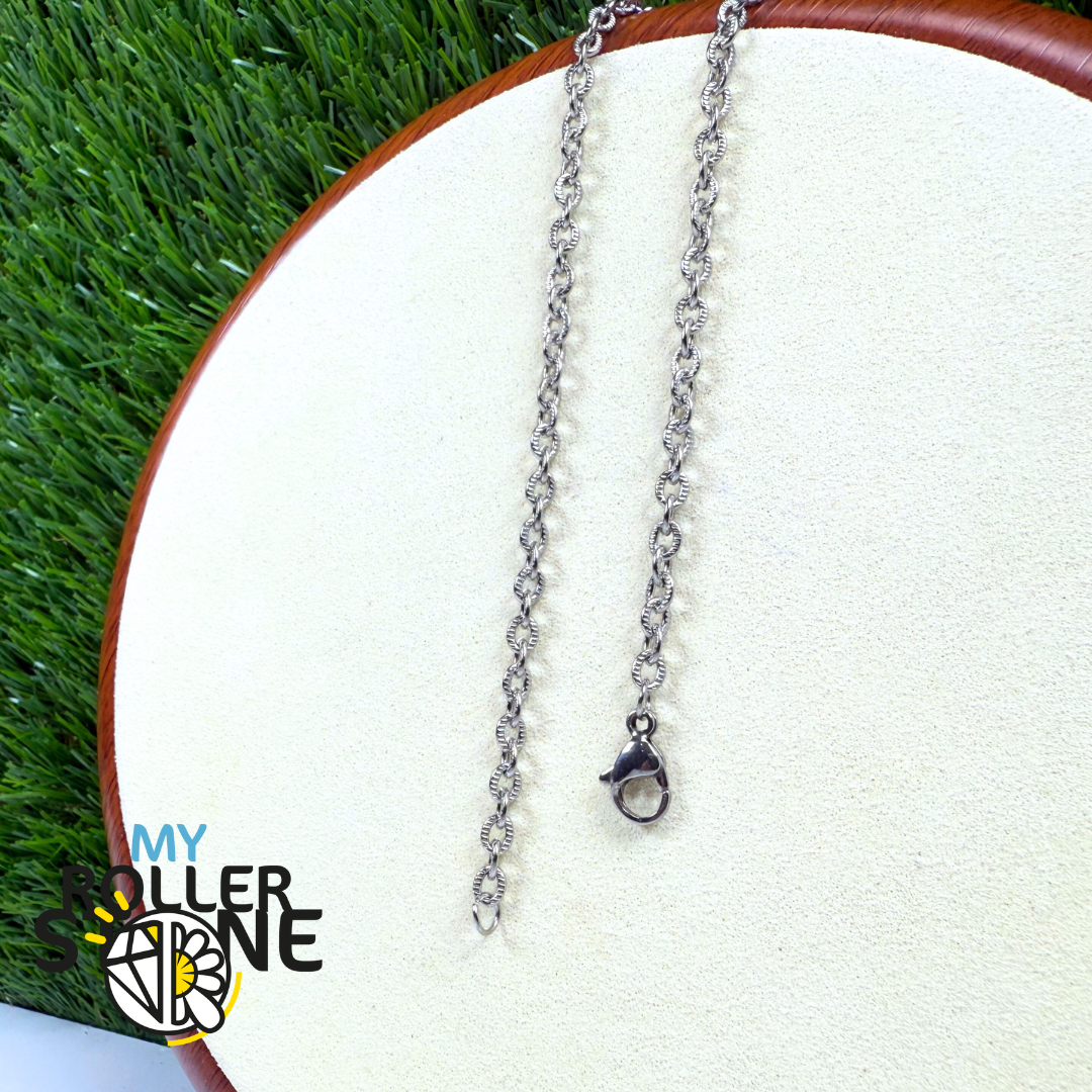 Chaine Acier Inoxydable Argenté maille tigré