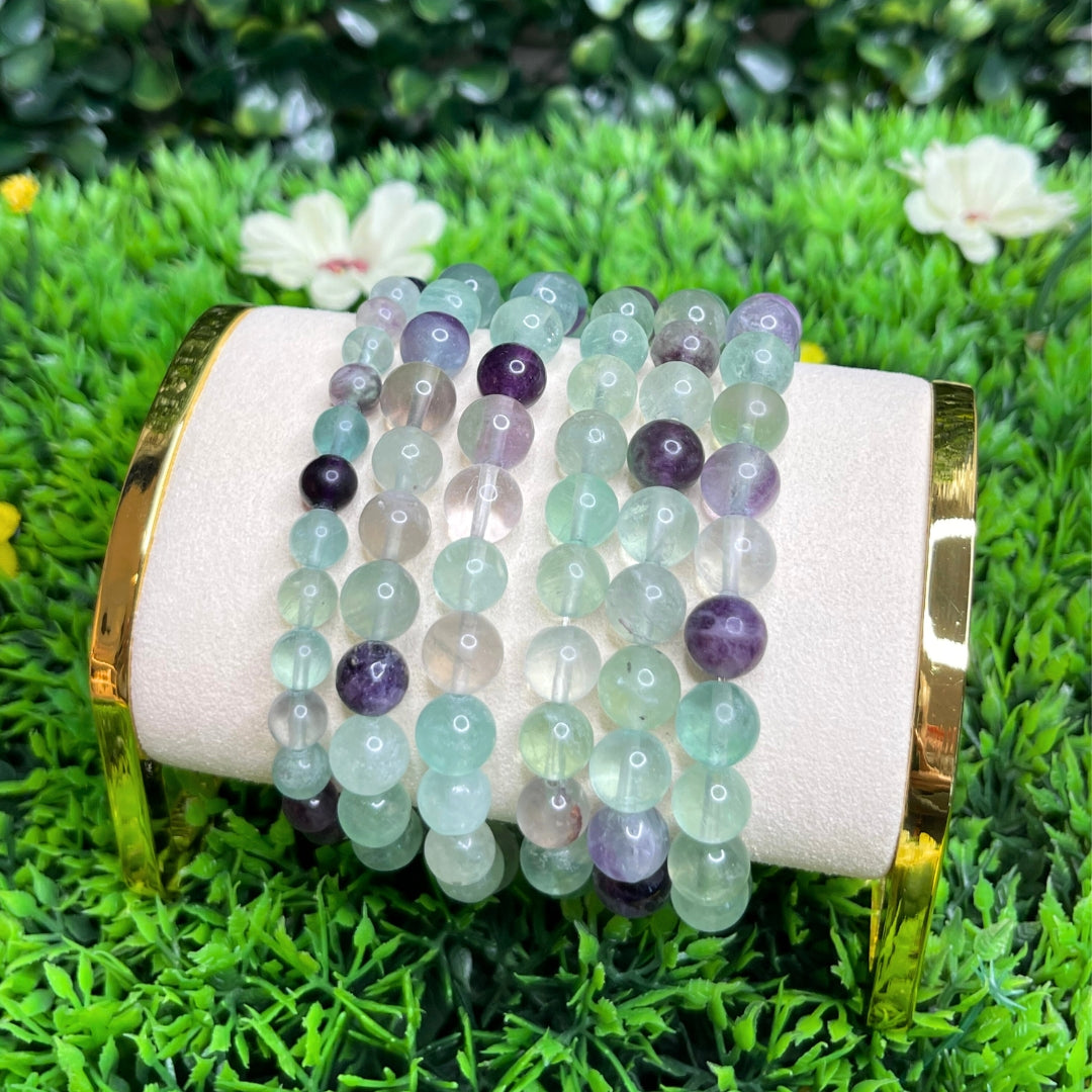 Bracelet Fluorite Arc-en-Ciel Sur-Mesure