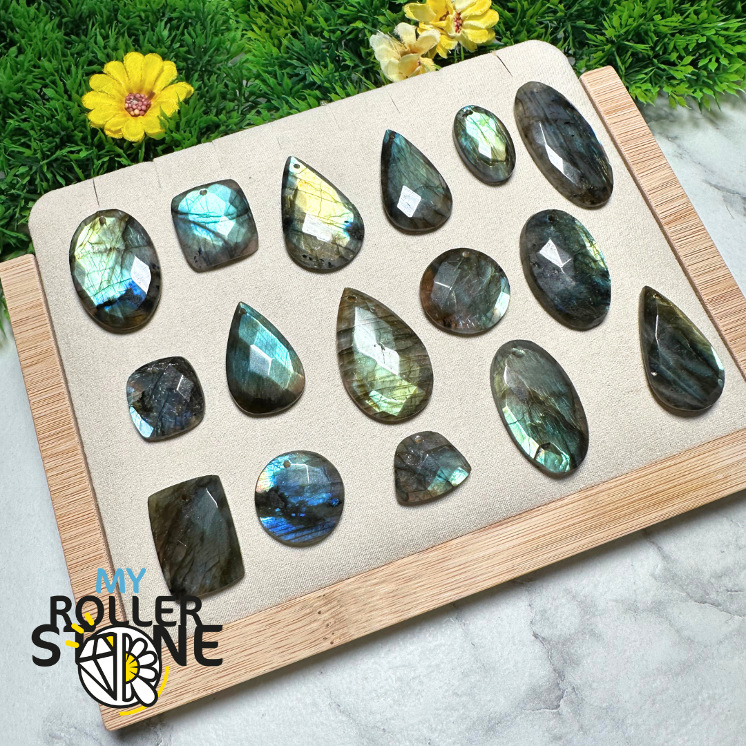 Pendentifs Labradorite forme Libre Facettée